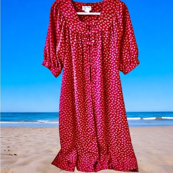 Liberty House LOLA Hawaian Maxi Dress Vintage 80's - Picture 4 of 14